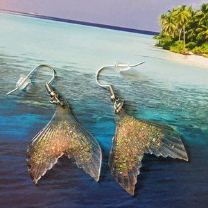 Sparkly Mermaid Tails Earrings